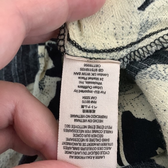 FREE PEOPLE FRENCH QUARTER MINI WRAP DRESS BLACK FLORAL PRINT | - Picture 10 of 11